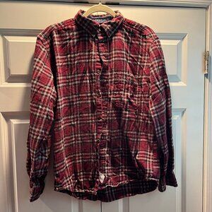 Woolrich Men's Cotton Shirt, Ruby, Size Medium